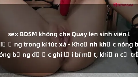 sex BDSM không che Quay lén sinh viên làm tình ngay trên giường trong kí túc xá - Khoảnh khắc nóng bỏng được ghi lại bí mật, khiến cả trường học xôn xao.